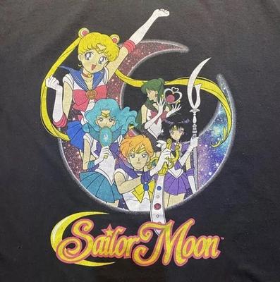 Sailor Moon Shirt Sailor Moon Black Short Sleeve Cotton Tshirt Unisex S5XL Unisex T-Shirt