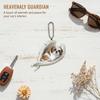 Creative Sleeping Angel Wing Puppy Memorial 2D Flat Car Rear View Mirror Accessories Ornament Decoration Hanging Charm Pendant