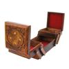 Wooden Jewellery Box (Brass n Carving) for Women/girls Flip Flap Handmade Gift, 8 Inches …