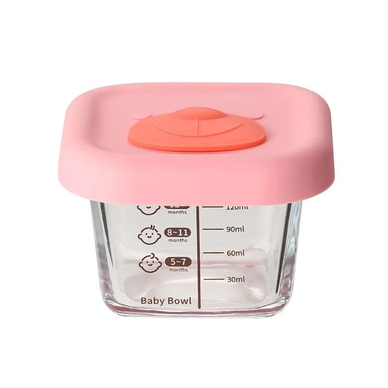 Baby Bear Glass Food Storage Box With Scale And Lid For Cooking Eggs Sealed Toddler Feeding Bowl Preservation Box From China