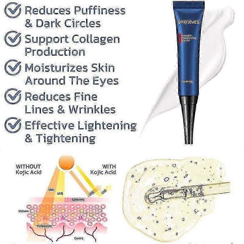 1-3 Stück Openeyes Awaken Peptid Lifting Augen Gel Gesichtscreme Kollagen Anti-Aging A++ S07 Neuankunft S03