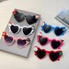 Heart Shaped Sunglasses Women New Cute Christmas Decorative Shades  Fashion Original Design Festival Rave Sun Glasses