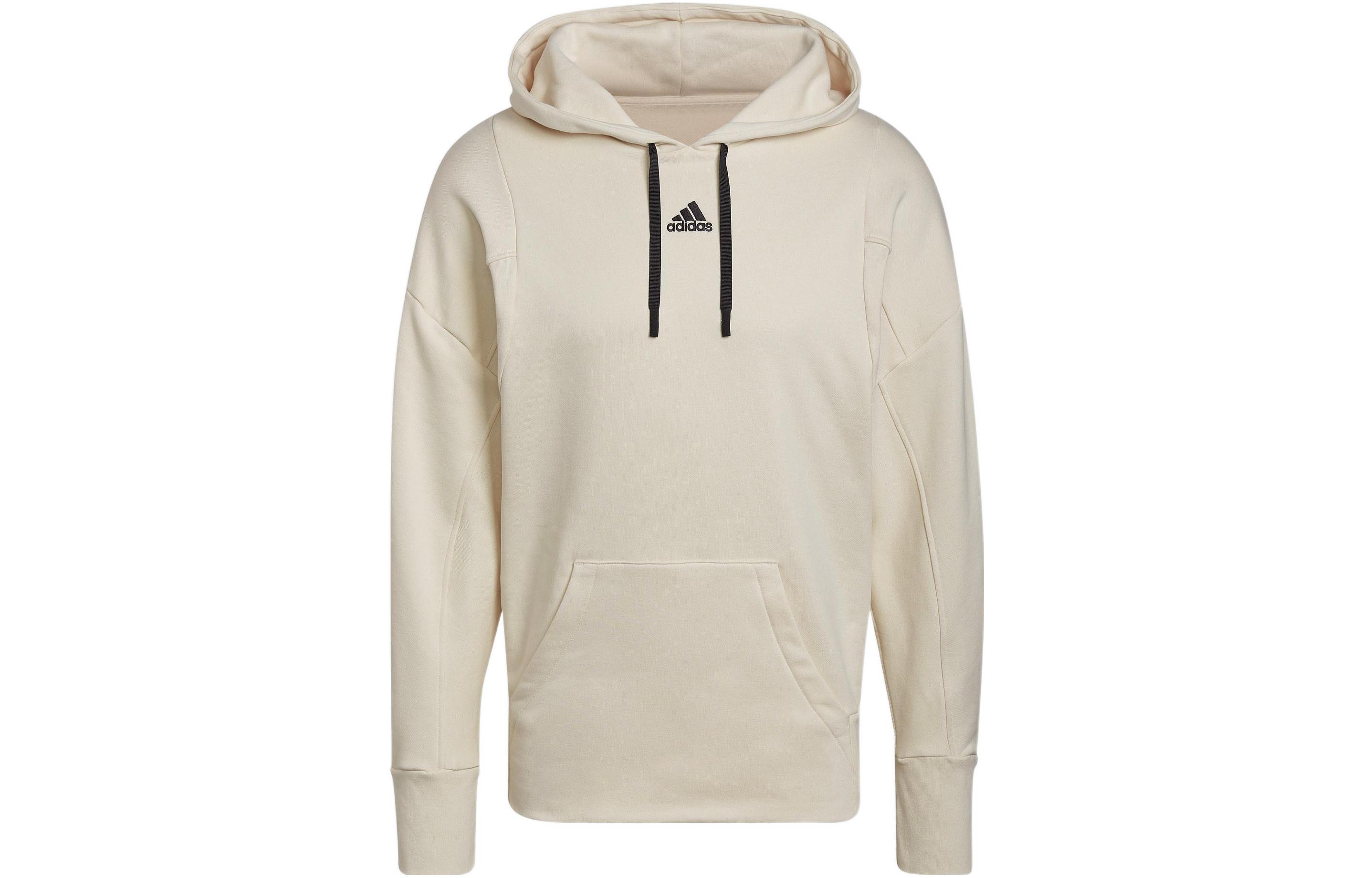 Adidas Lounge Sweatshirts Men s Ecru Hooded Moderate Other HB0483 L