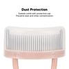 Eyelash Comb Arc Stainless Steel Teeth Eyelash Separator Mascara Applicator Tool with Comb Cover Pink Straight Handle