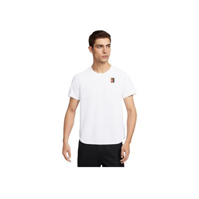 Breathable Embroidered Casual Round Neck Short Sleeve T-Shirt Men Tops Pink FZ6945-100