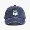 Bassfischen Distressed Gewaschene Baseballkappe Mode Cowboyhut Retro-Stil Lässig Weich Verstellbar Papa Hüte
