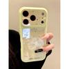 ins simple ink splashing blue light large window suitable for Apple 11Pro mobile phone case iPhone11 2-in-1 11 hard 11