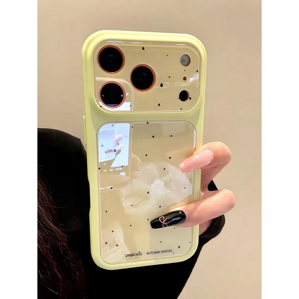 ins simple ink splashing blue light large window suitable for Apple 11Pro mobile phone case iPhone11 2-in-1 11 hard 11