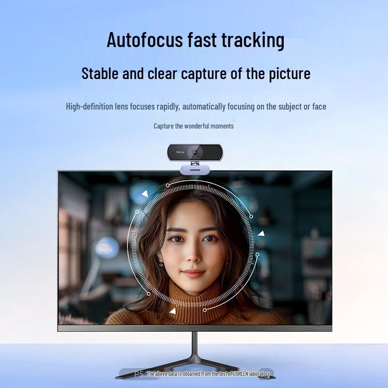 Ugreen 1080P HD USB Webcam with Dual Mics