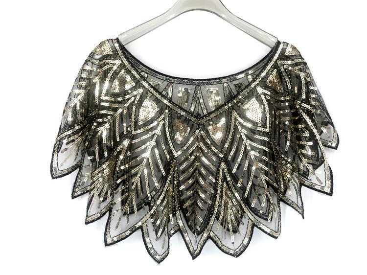 Retro 1920s Sequin Evening Shawl for Women