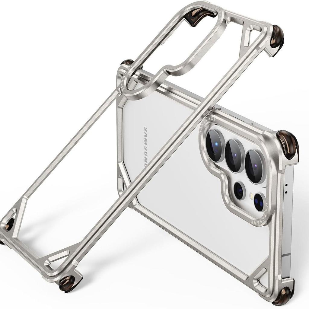 Samsung S26 Ultra Metal Air Cushion Drop-Proof Case - Hollowed-Out Design for S25U