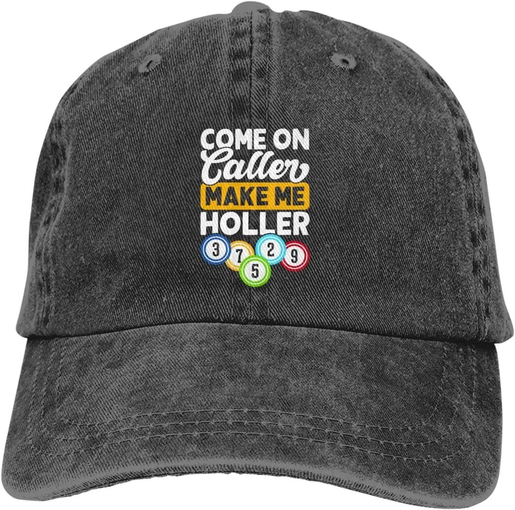 Galna Bingo Människor Basebollkeps Golf Pappahatt Justerbar Original Klassisk Lågprofil Keps Herr Dam