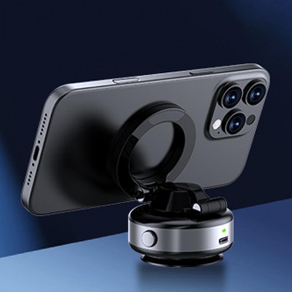 360 Degree Phone Mount Mobile Phone Holder Vacuum Suction Car Phone Holder with 360° Rotation Foldable Magnetic for Dashboard