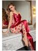 Set Camicia Lunga e Pantaloni Lunghi Yaoting Midnight Luxury con Inserti in Rete DT3541