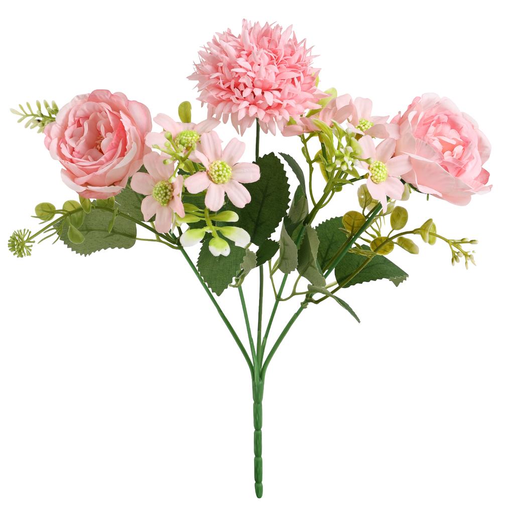 1Pcs Peony Artificial Flowers Hydrangea Fake Flower for Home Room Decor Ornament Wedding Decoration DIY Vase Flower Arrangement