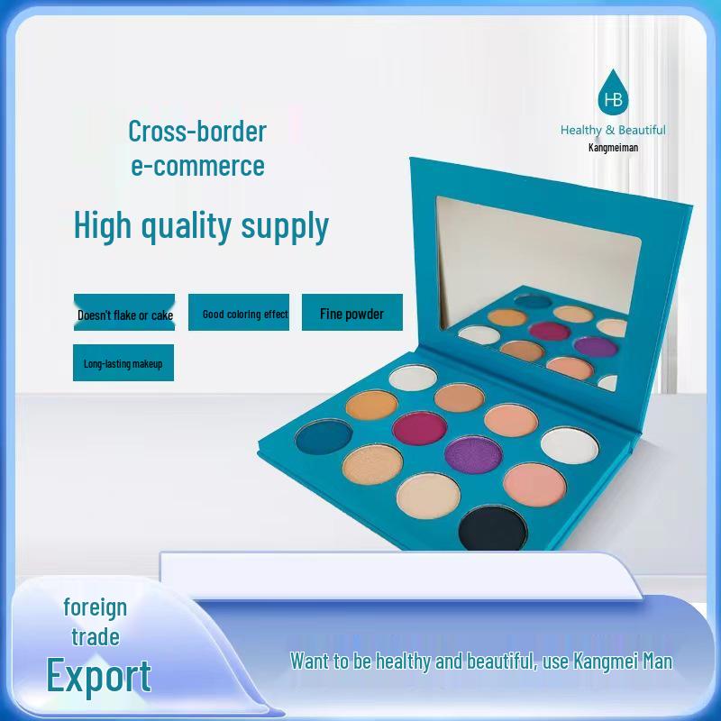 

Роскошная 12-цветная палетка теней для век для мультикультурного использования