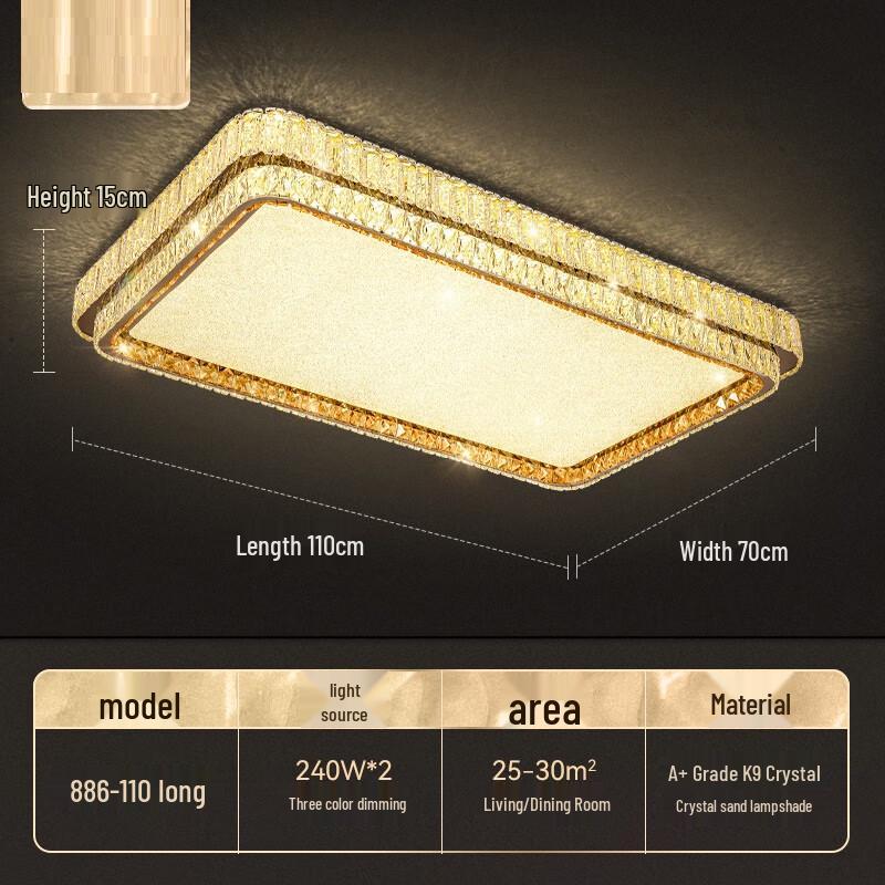 Xuanyong Luxury Crystal Ceiling Light