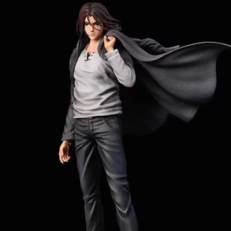 Attack On Titan Eren Yeager Dual Head Sculpt Gk Statue Action Figure Desktop Decoration For Anime Fans Anniversary Edition