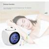 Multifunctional Projection Alarm Clock Glow-in-the-Dark Digital Clock Bedside Alarm Clock with Temperature and Humidity Display