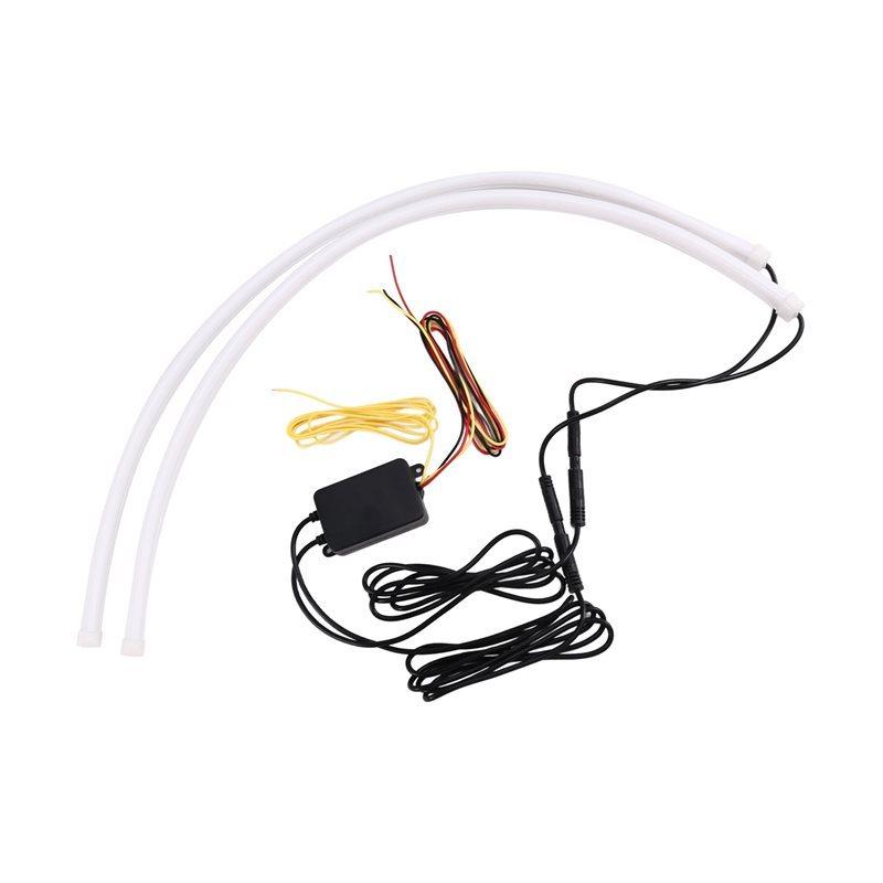 Car Led Strip Lights Sequential DRL Daytime Running Lights With Turn Signal Lamp App Control