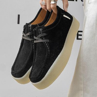 Scarpe Eleganti di Moda Tendenza Uomo Formale in Pelle Fondo Spesso Scarpe Casual Scarpe da Lavoro Calzature Antiscivolo da Passeggio Sneakers alla Moda da Uomo