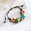 Ethnic Style Artistic Woven Jingdezhen Ceramic Hand Rope Student Children's Bracelet