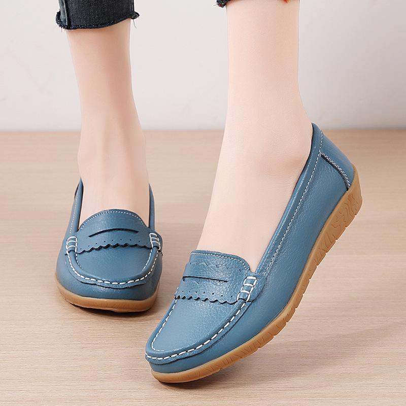 Women's Plus Size Casual Nurse Shoes - Spring/Autumn 2023 Flat Single Shoes with Tendon Sole