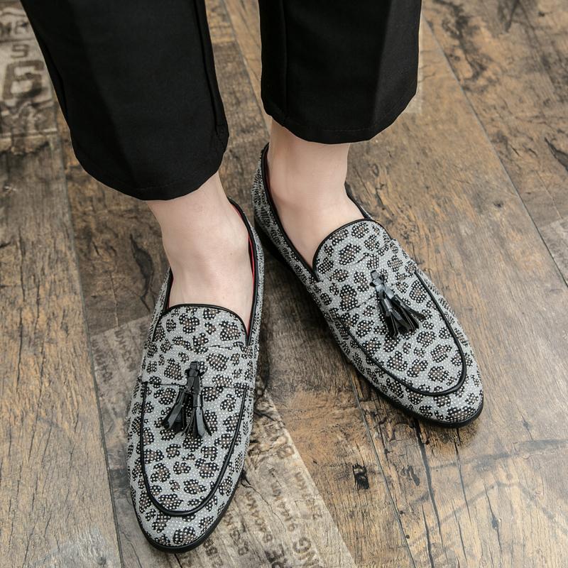 Fashion 2025 Mens Dress Shoes Designer Formal Loafers Men's Leather Shoes Suede Men Wedding Man Designer Party Social Business Loafers