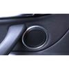 Fit For BMW X1 F48 2016- Silver Steel Inner Door Speaker Ring Cover Trim 6X