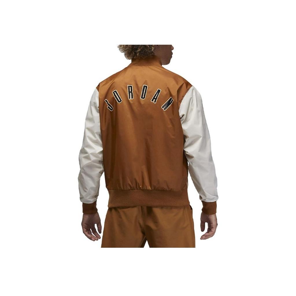 Jordan Flight MVP Colorblock S potiskem loga Ležérní bunda Pánská bunda Světle-britská-hnědá FB7033-281