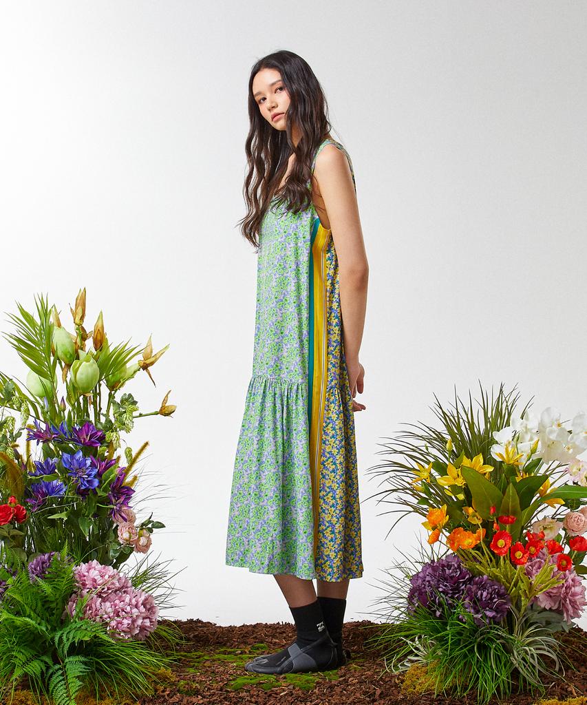 Weibeugeon Bubble Flower Long Dress