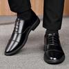 Luxury Business Leather Shoes Breathable Formal Men Dress Shoes Lace-up Casual Shoes Office Work Oxford Sheos Wedding Footwear
