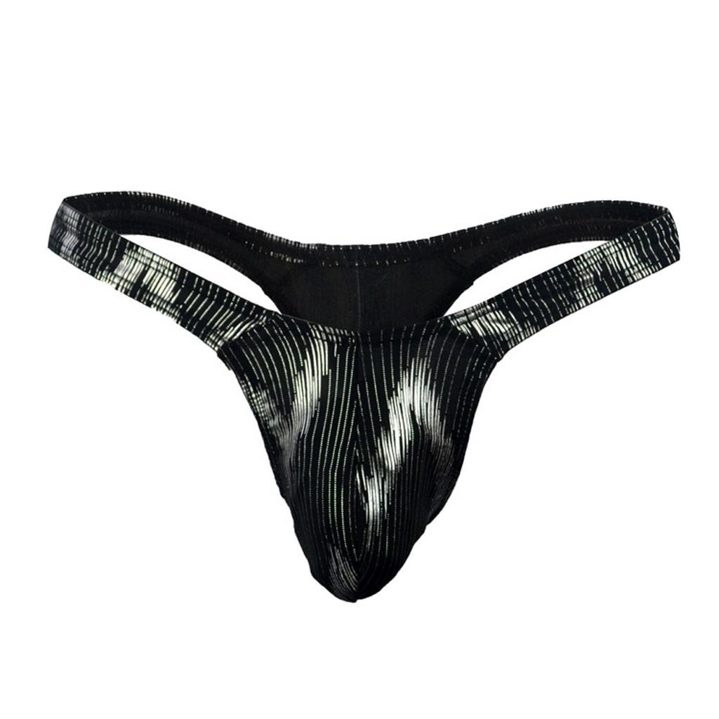 Pánské módní stahovací kalhotky s G-string T-back kalhotky Micro Thong