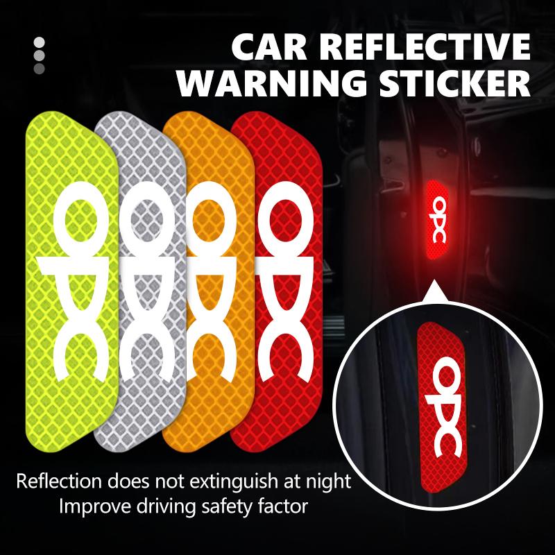 Car Door Diamond Reflective Sticker Body Side Anti-collision Protection Stickers For Opel Insignia Corsa Zafira Mokka Grandland