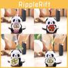Panda Holding Flowers Plush Keychain Cute Animal Bag Charm For Kids And Teens