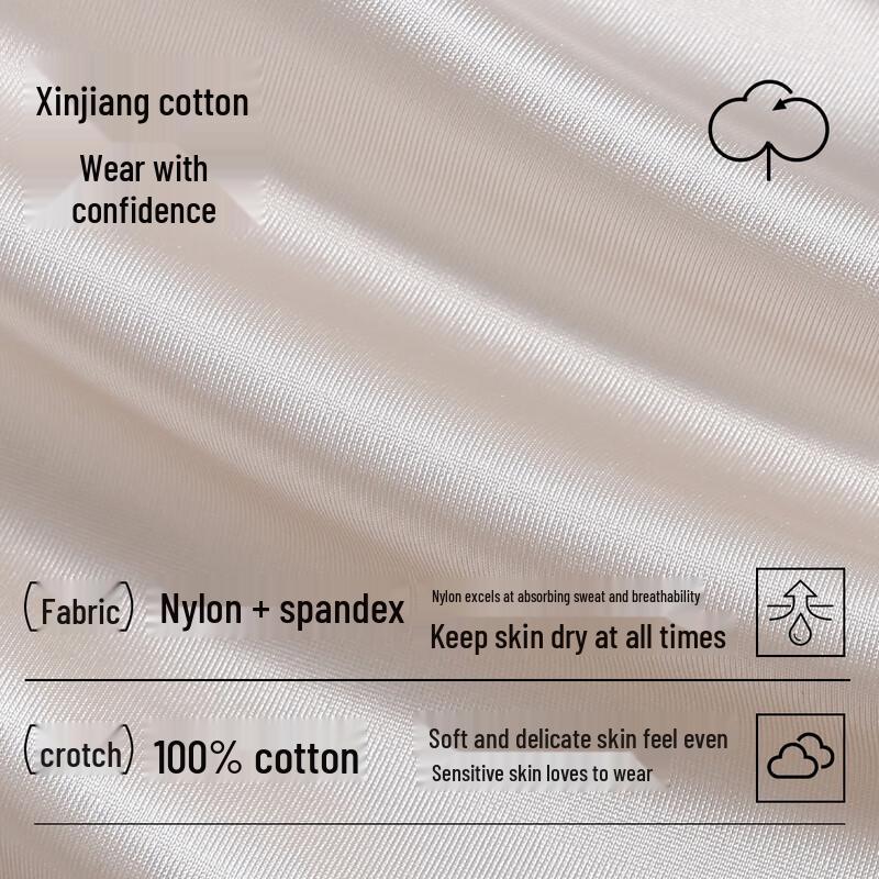 YOUKESHU Women's 10A Antibacterial Lace Cotton Briefs (3-Pack)