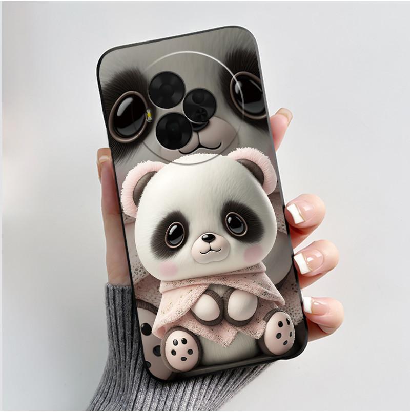 New Soft Black Casing For TCL NxtPaper 60 Ultra Green Cartoon Rabbit Pattern Shockproof Cover For TCL Ion X/TCL Ion V Case