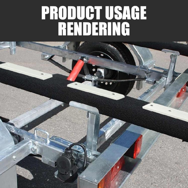 Marine Trailer Glides Pads Quick Installation & Stable Performances Boat Towing Rubber Boat Sliders Pad Set for Boats