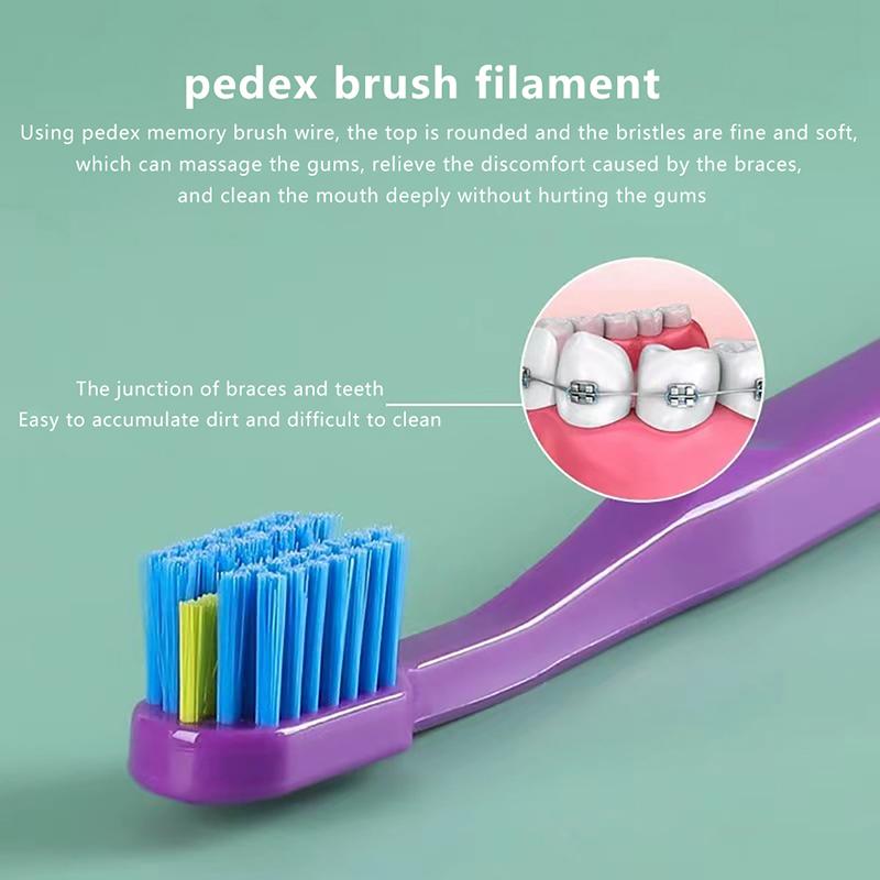 Clean Orthodontic Braces Adult Orthodontic Toothbrushes Dental Soft Toothbrush