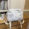 Zaino in Nylon Stampato Paesaggio Stile Cinese con Grande Capacità e Tasche Multiple Adatto per l'Uso Quotidiano e Studentesco Come Zaino Studentesco
