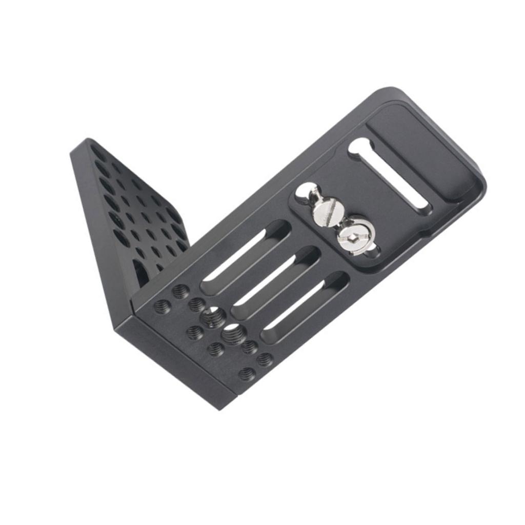 L Shaped Camera Cheese Plate with 1 4  and 3 8  Threaded Holes Extension Switching Mounting Plate for DSLR Camera