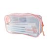 Transparent Pencil Case with Zipper Large Capacity Waterproof Pen Pouch Organizer Office