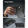 For Honor 400 Pro 5G (Global) Magnetic Case Ring Holder Foldable Kickstand TPU PC Phone Cover with Camera Lens Slider