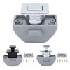 RV Push Cabinet Lock Metal Push Button Keyless Cupboard Drawer Compartment Latch Lock Catch for Cara