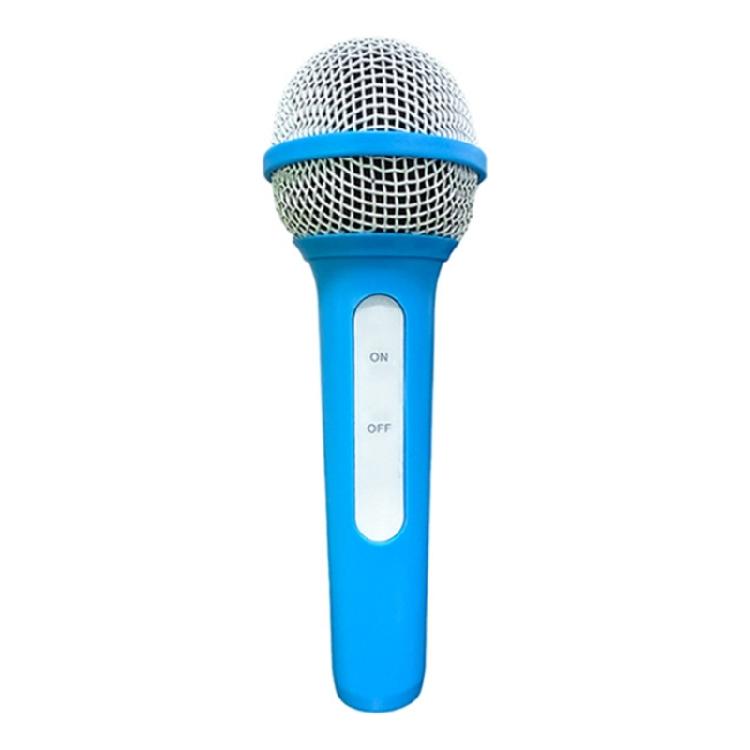 

Microphone Model Lightweight Simulated Plastic Fake Microphone for Singing Speaking Training Cosplay Photography синій