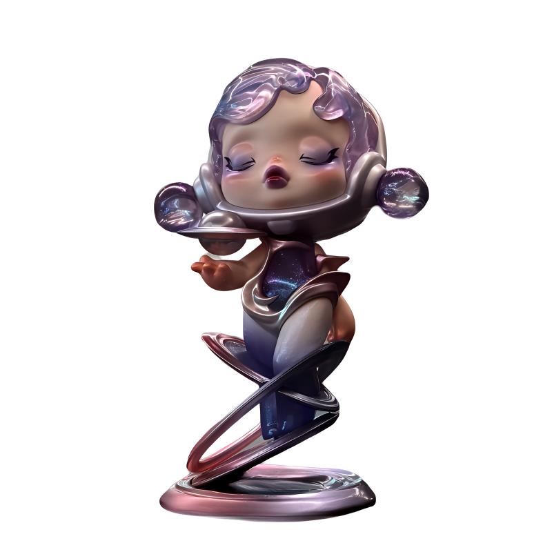 

Новый POP MART x HUAWEI Skullpanda Переливающийся Далекая Мелодия Бирка Коробка POPMART-2408-0002 Luminous Dream Sound - Includes Box and Card