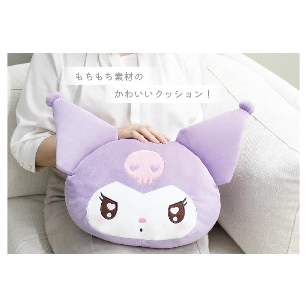 Tees Factory Sanrio Characters Soft Face Cushion, UruuruHangyodon, Approx. H300 x W348 x D90mm (excluding parts), SR-5529190HD