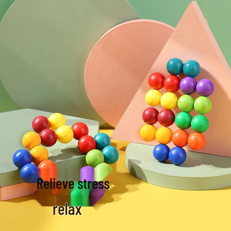 Colorful 3D Gravity Puzzle Ball - Magic Cube Decompression Toy