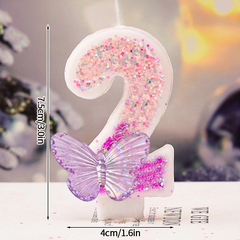 3D Number Cake Decorating Candle Birthday Candles Multicolor Cake Topper Baby Shower Party 1st Dessert Decor for Any Celebration