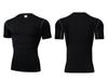 Herren Hoch elastisches Kompressions-Sport-T-Shirt - Feuchtigkeitsableitend & Atmungsaktiv für Basketball & Fitness